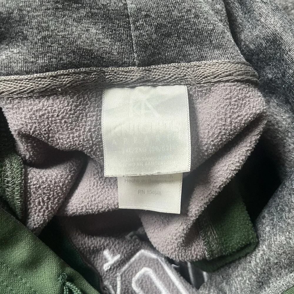 Knights Apparel Michigan State Spartans Mens 2XL Full Zip Hoodie Gray Green FLAW - Picture 9 of 16